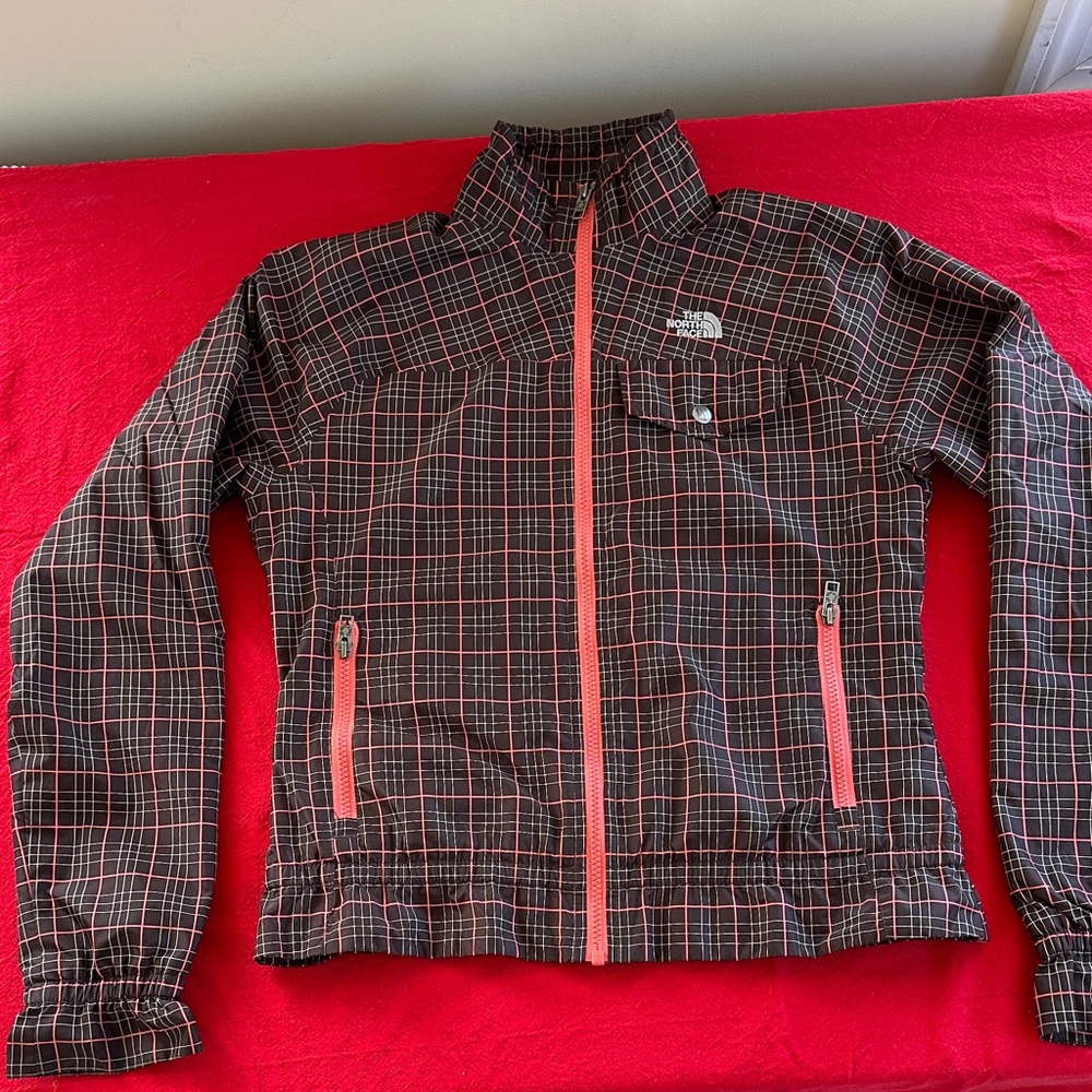 The North Face Windbreaker Utility Jacket - Brown and Coral Size S